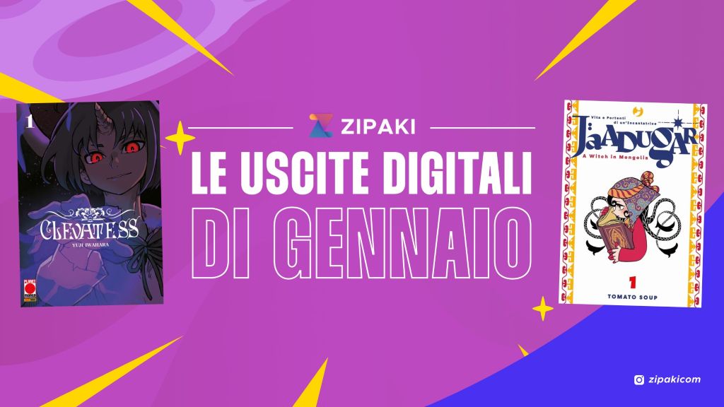 Zipaki: tutte le uscite digitali e cartacee di gennaio 2026