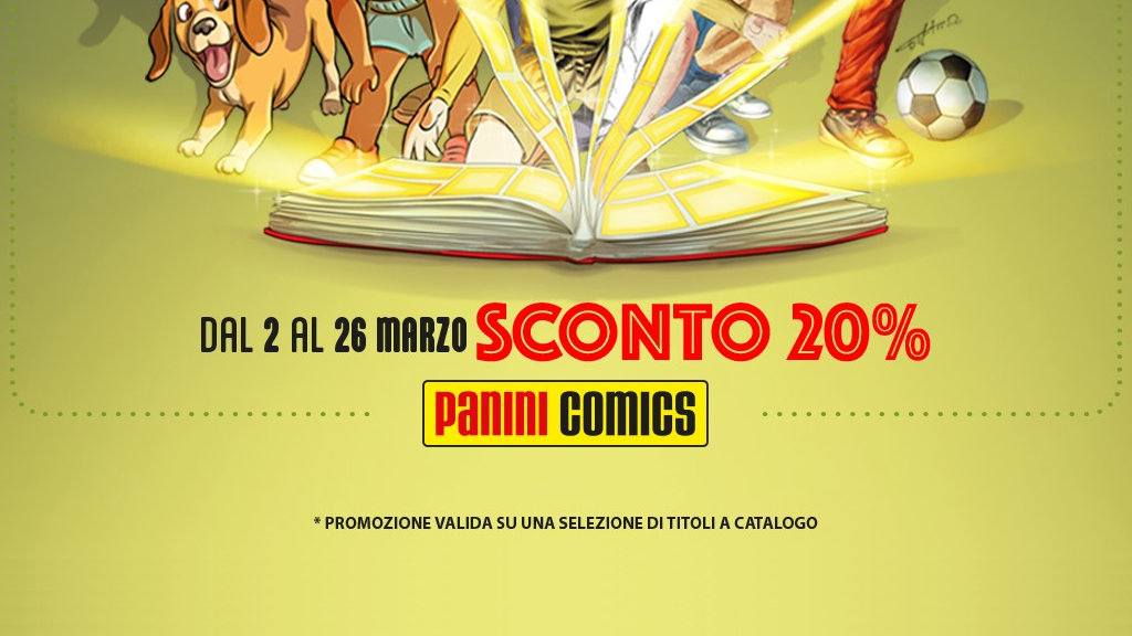 Panini Comics: fumetti e manga in promozione con il 20% di sconto
