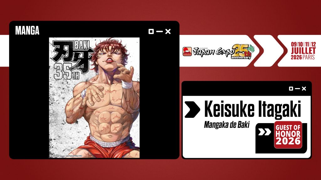 Japan Expo 2026: Keisuke Itagaki (Baki) Ospite d'Onore a Parigi