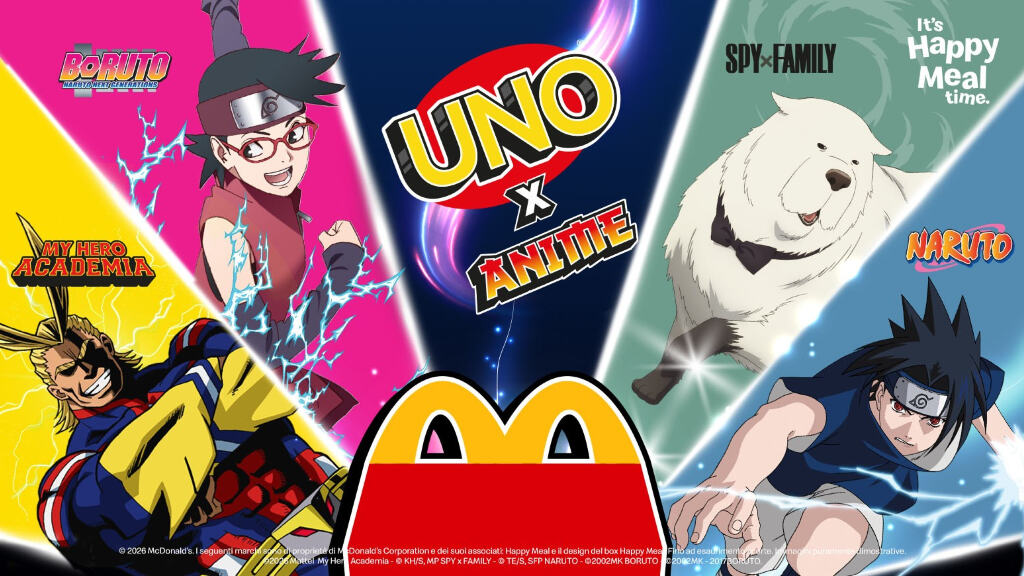 UNO x Anime di McDonald's: Il gioco di carte più famoso al mondo incontra i personaggi anime