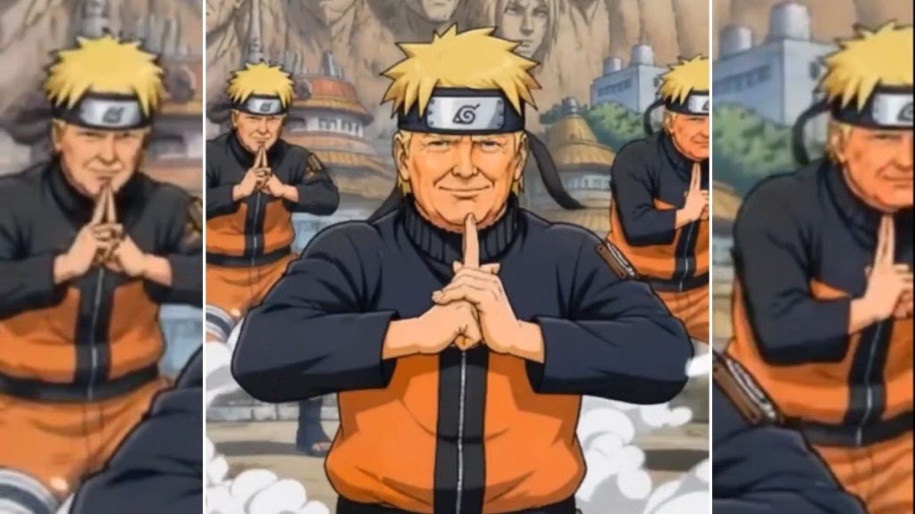 Il Giappone chiede il rispetto del copyright dopo il video di Trump vestito da Naruto grazie all'IA