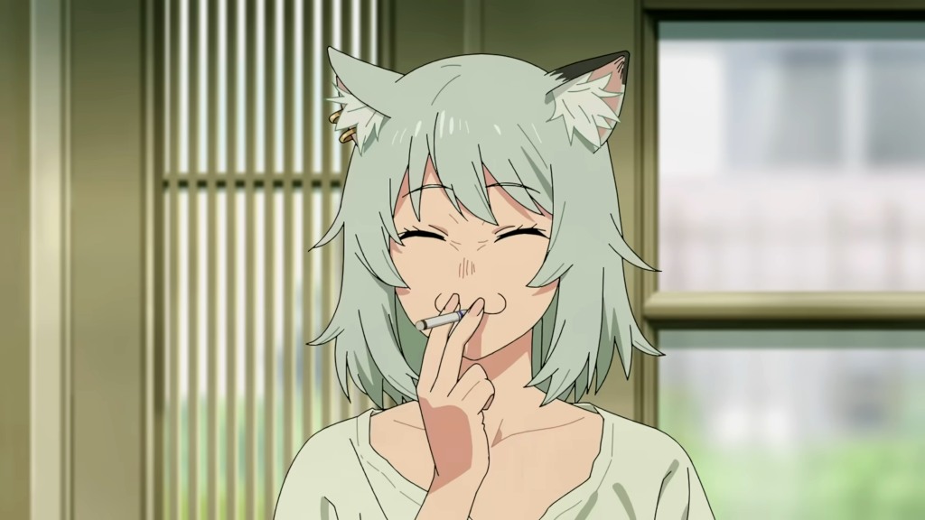 Chainsmoker Cat: l'anime della gatta fumatrice a rischio censura in Giappone