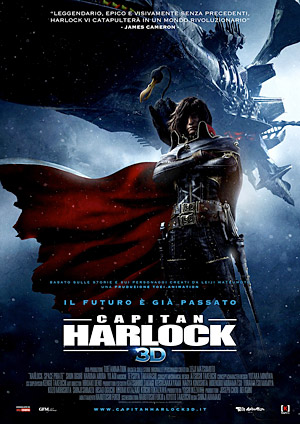 Capitan Harlock 3D poster italiano