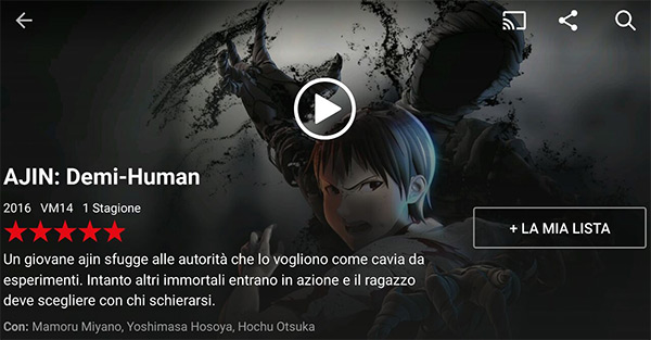 Ajin Demi-human su Netflix