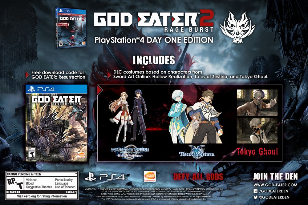 GOD EATER RESURRECTION e GOD EATER 2 RAGE BURST arrivano il 30 agosto GE2RB-Day-One-Edition-Dated.jpg