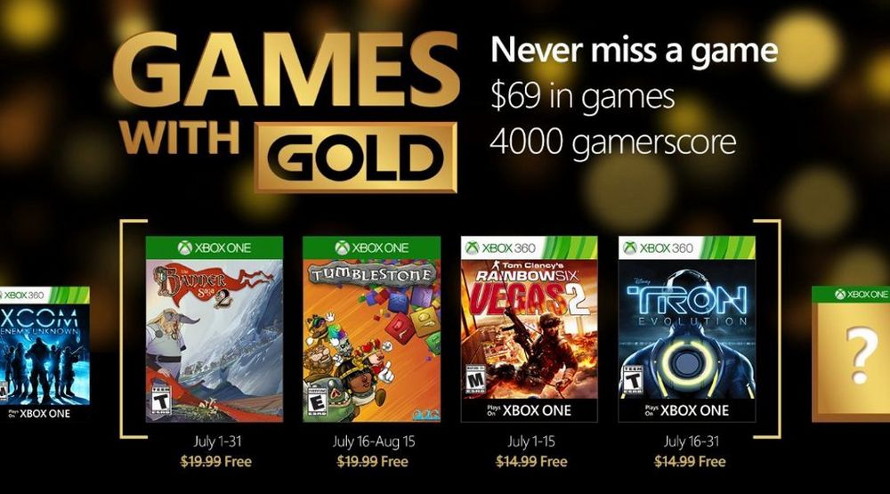 Rivelati i Games With Gold di luglio 2016 su Xbox Live gameswithgold.jpg