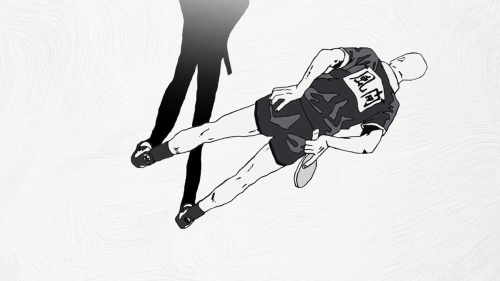 Dall’episodio 10 di Ping Pong the Animation Dall’episodio 10 di Ping Pong the Animation