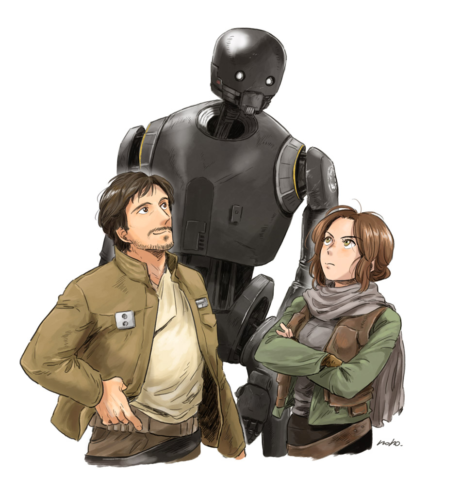 Rogue One: Cassian, Jyn e K-2SO