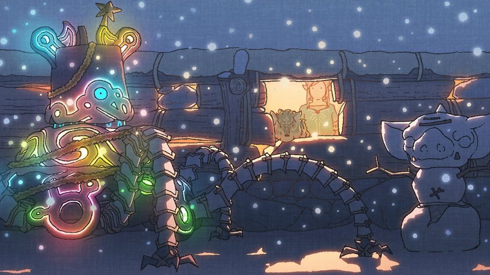 The Legend of Zelda: Breath of the Wild in un artwork natalizio zeldanatale.jpg