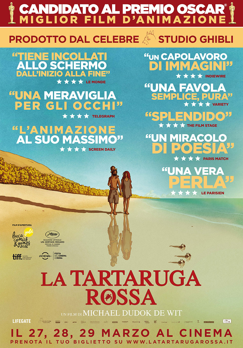 La Tartaruga Rossa, locandina La Tartaruga Rossa, locandina