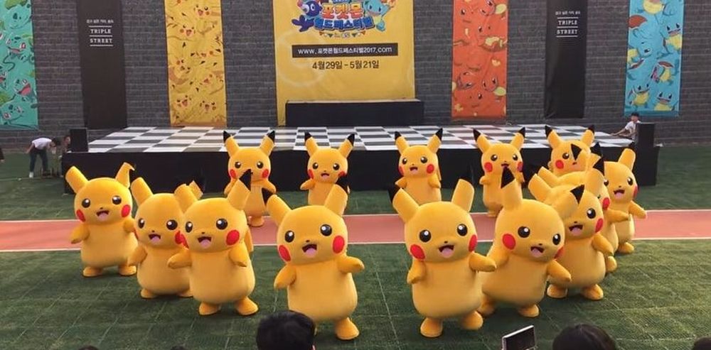 Danza dei Pikachu in Corea Danza dei Pikachu in Corea