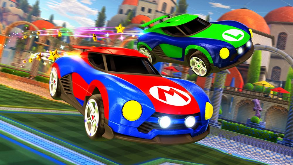 Rocket League, arrivano le auto dedicate a Super Mario e Metroid Mario_Luigi_NSR.jpg