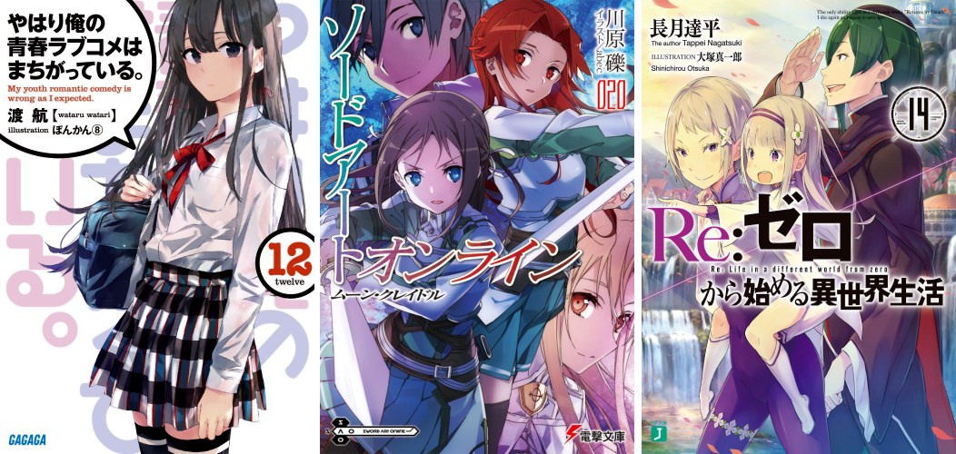 Oregairu 20 - Sword Art Online 20 - ReZero 14 Oregairu 12 SAO 20 ReZero 14
