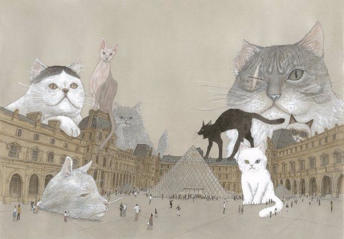 Louvre no Neko ClY0WDoXEAAGGkO.jpg