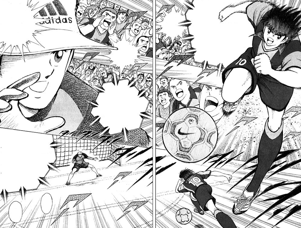 Sanae sogna una finale di Champions League tra Tsubasa e Wakabayashi Sanae sogna una finale di Champions League tra Tsubasa e Wakabayashi