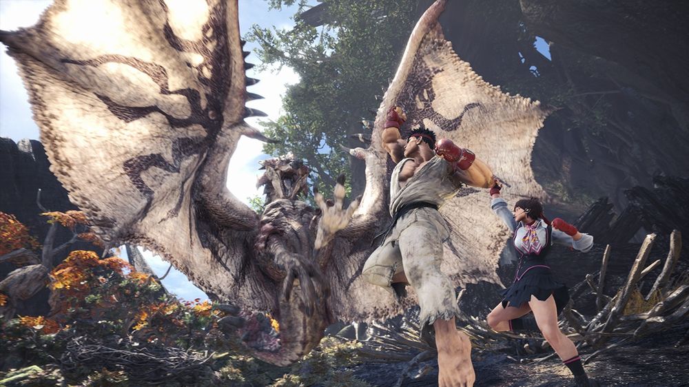 Monster Hunter: World, da oggi è possibile giocare con Ryu di Street Fighter Monster-Hunter-World-Street-Fighter.jpg