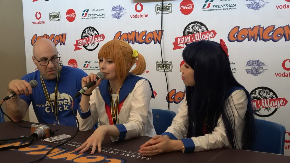 Yuriko Tiger, AnimeClick.it e Shiori a Comicon 2018