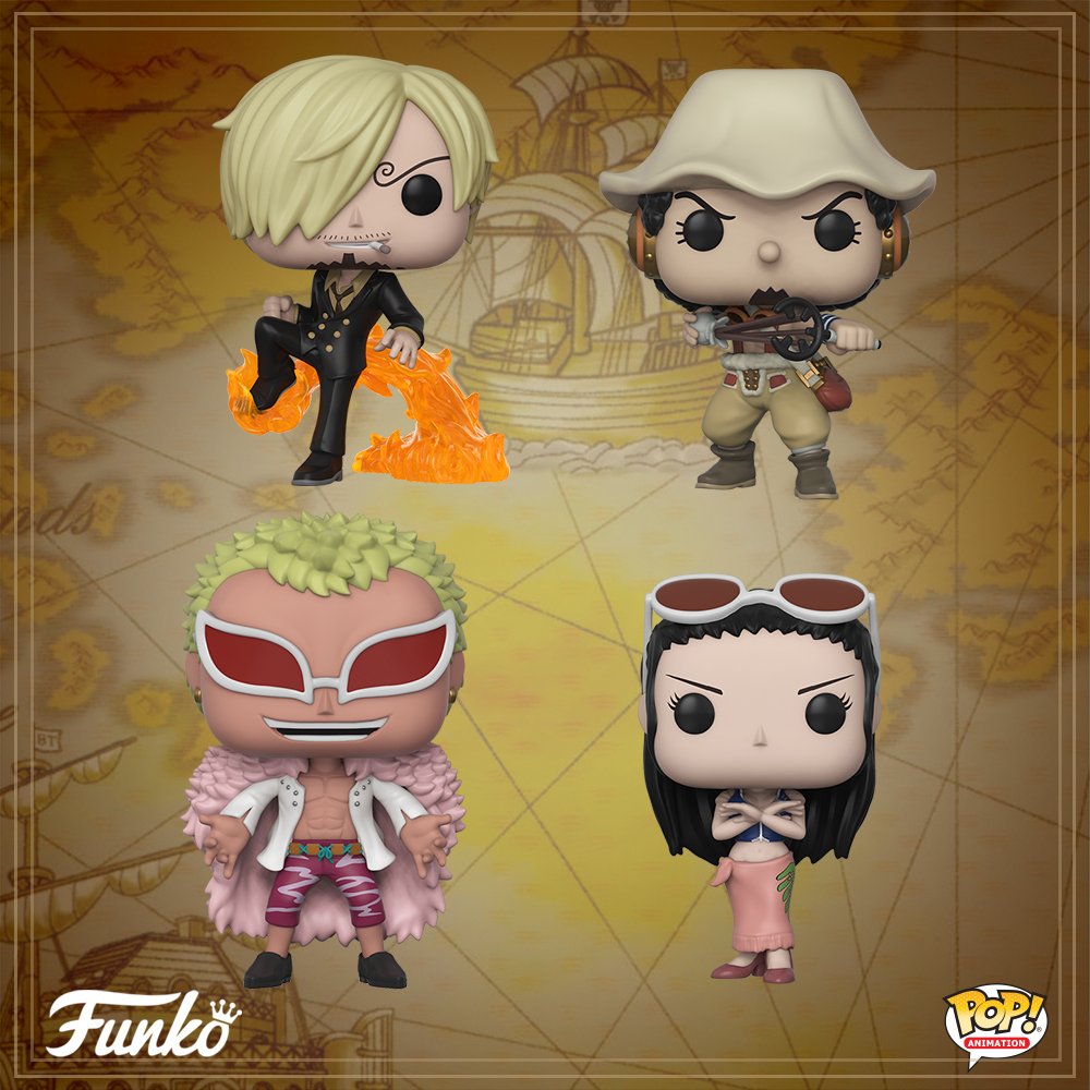 Funko Pop! di One Piece, ora in preorder Sanji, Usopp, Flamingo e Nico