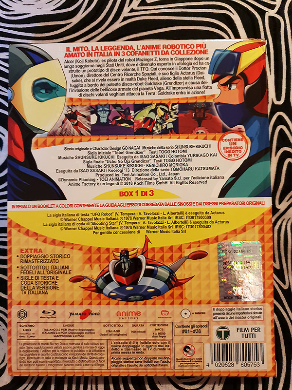 Ufo Robot Goldrake, Vol. 1 (4 Blu Ray) Ufo Robot Goldrake, Vol. 1 (4 Blu Ray)