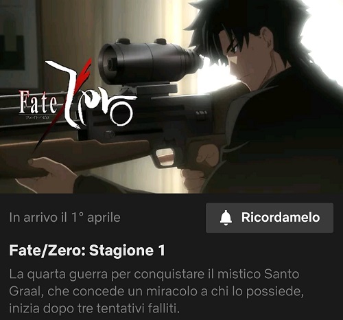 Fate-zero Netflix