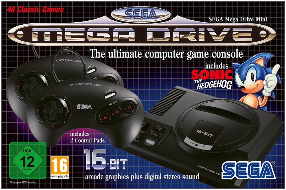 SEGA Mega Drive Mini confezione europea SEGA Mega Drive Mini confezione europea