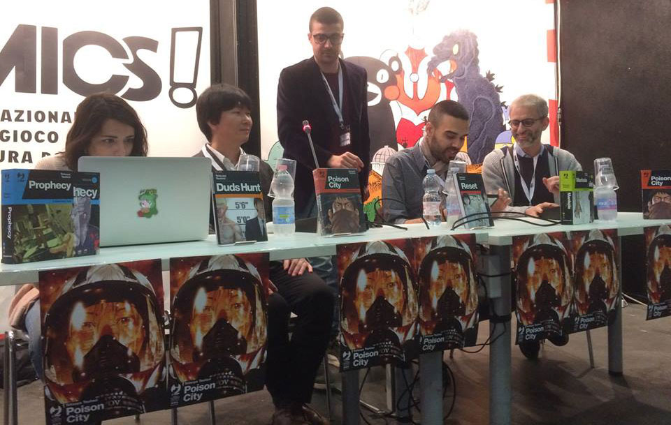 Tetsuya Tsutsui, Dario Moccia e J-POP all'incontro pubblico al Be Comics di Padova