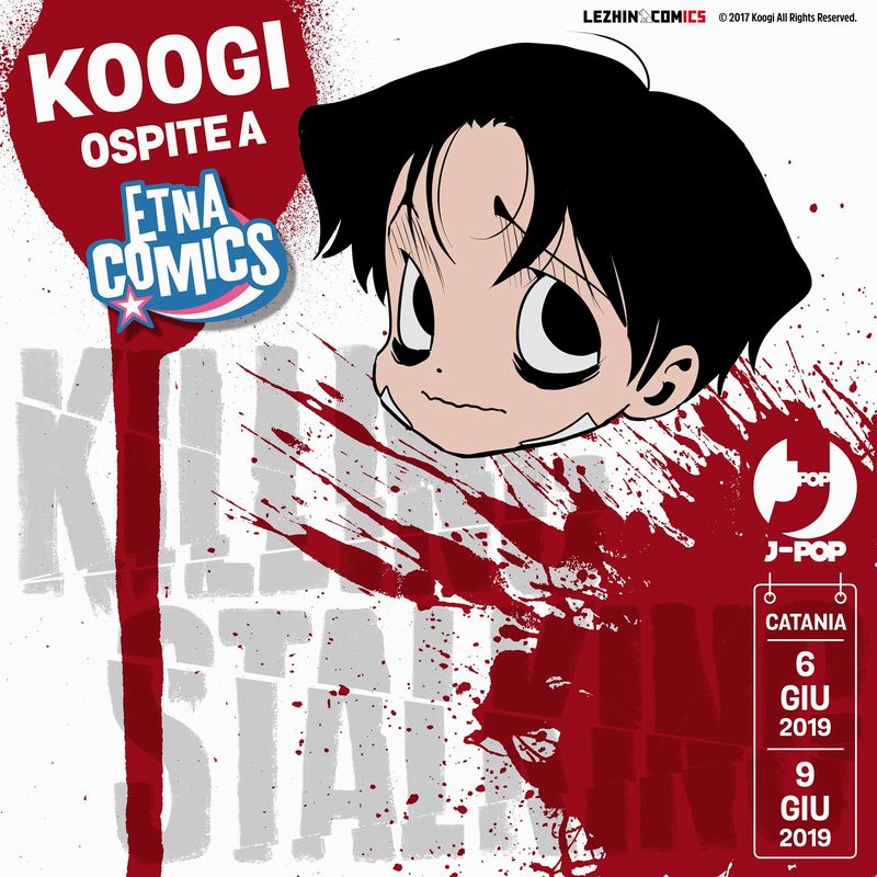 Koogi, autrice di Killing Stalking, sarà ospite a Etna Comics 2019 Koogi, autrice di Killing Stalking, sarà ospite a Etna Comics 2019