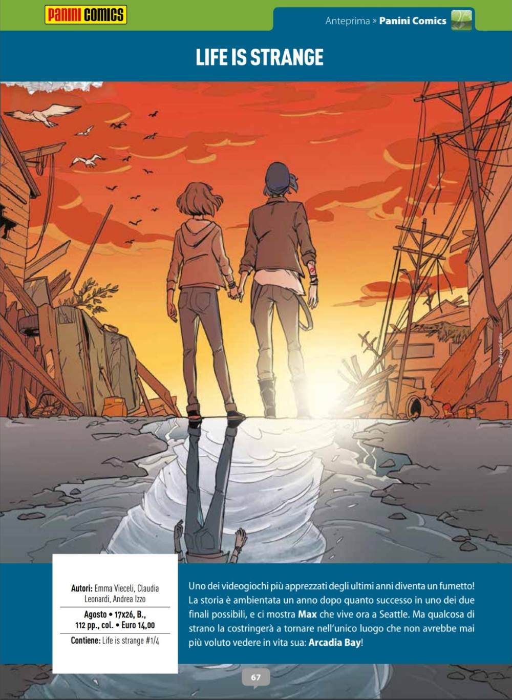 Life is Strange arriva in Italia grazie a Panini Comics Life is Strange arriva in Italia grazie a Panini Comics