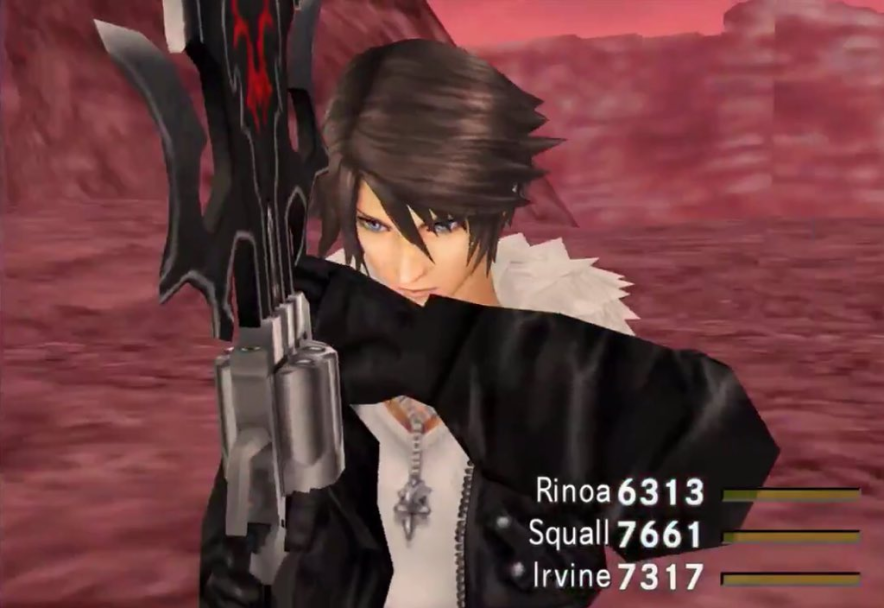 Squall lancia il Renzokuken Squall lancia il Renzokuken