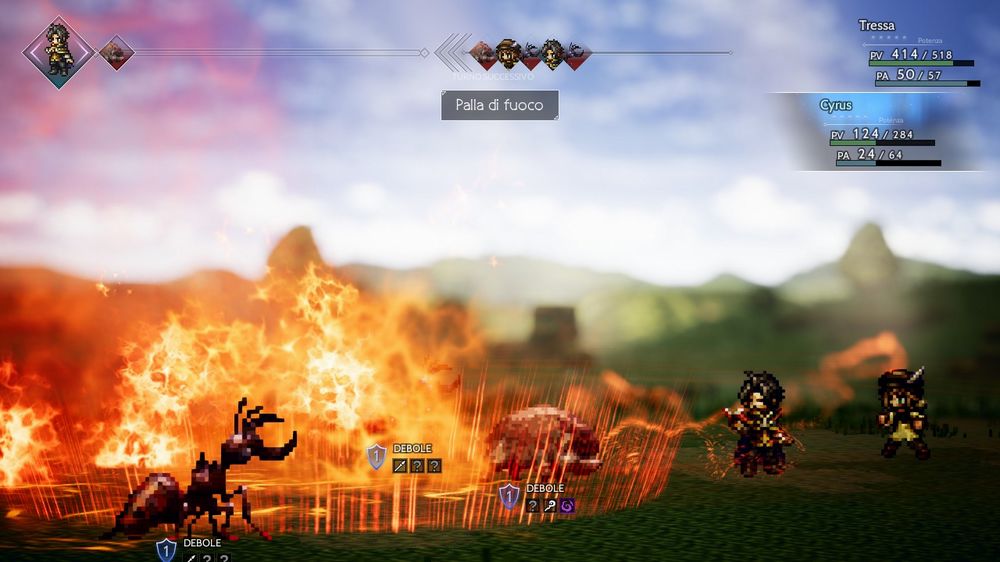 I combattimenti in Octopath Traveler sono a turni I combattimenti in Octopath Traveler sono a turni