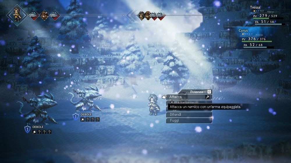 Un altro combattimento di Octopath Traveler Un altro combattimento di Octopath Traveler