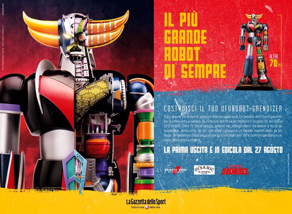 UFO ROBOT GOLDRAKE da montare con La Gazzetta