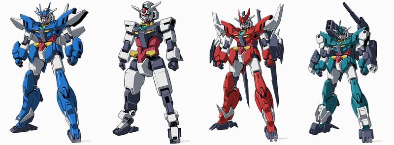 Ecco i vari gundam nell'anime di Gundam Build Divers Re:Rise