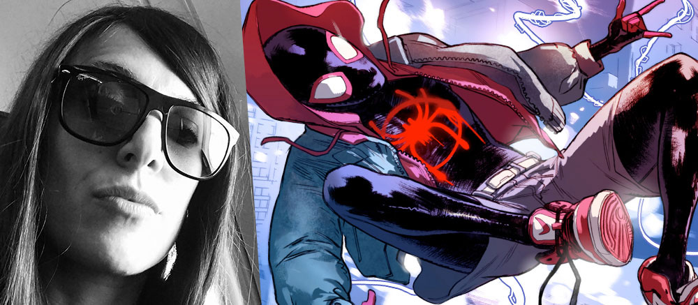 Sara Pichelli e Miles Morales Sara Pichelli e Miles Morales