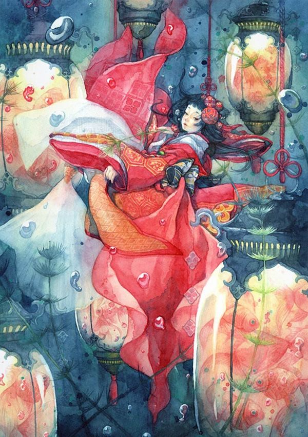 Alice nel Paese delle Meraviglie ridisegnata dall'artista Taupe Syuka Alice nel Paese delle Meraviglie ridisegnata dall'artista Taupe Syuka