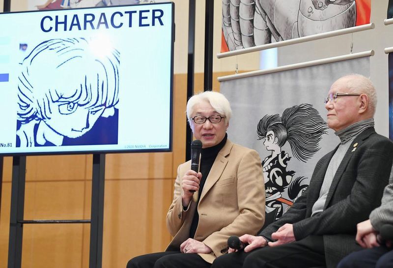 Makoto Tezuka parla di Paidon durante una conferenza stampa