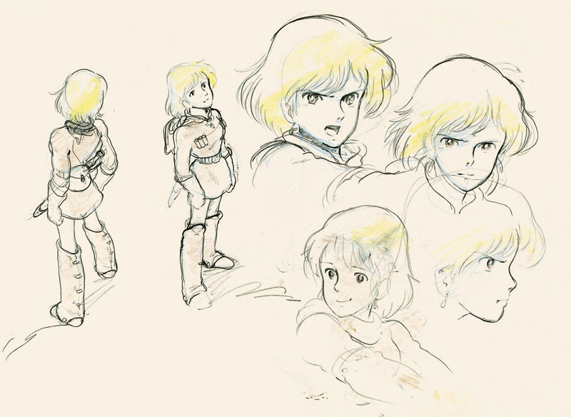La Nausicaa di Hayao Miyazaki reinterpretata nel character design di Kazuo Komatsubara