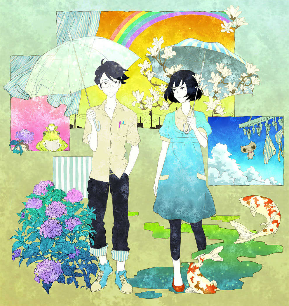 La coppia protagonista di The Tatami Galaxy La coppia protagonista di The Tatami Galaxy
