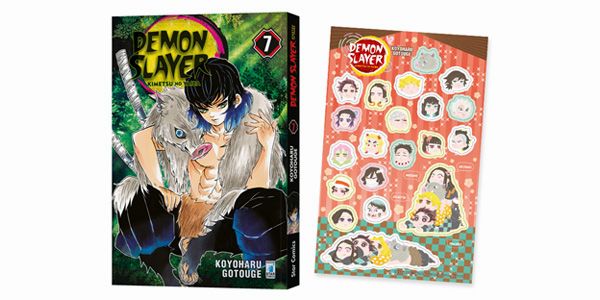 Demon Slayer, il volume 7 con adesivi in uscita il 13 maggio Demon Slayer, il volume 7 con adesivi in uscita il 13 maggio