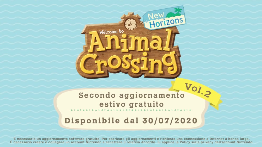 Svelata la data di uscita dell'aggiornamento estivo - Vol.2 di Animal Crossing: New Horizons Svelata la data di uscita dell'aggiornamento estivo - Vol.2 di Animal Crossing: New Horizons