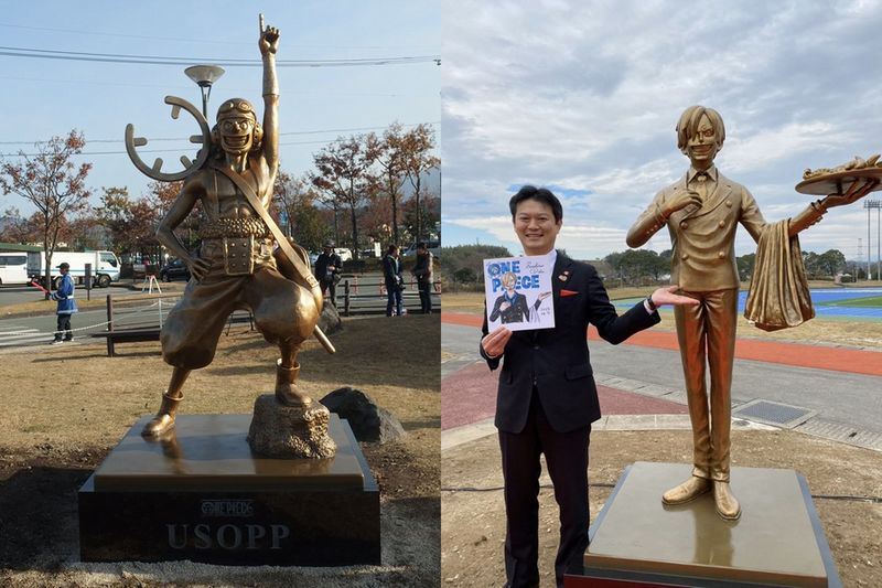 One Piece: ecco le statue di Usop e Sanji