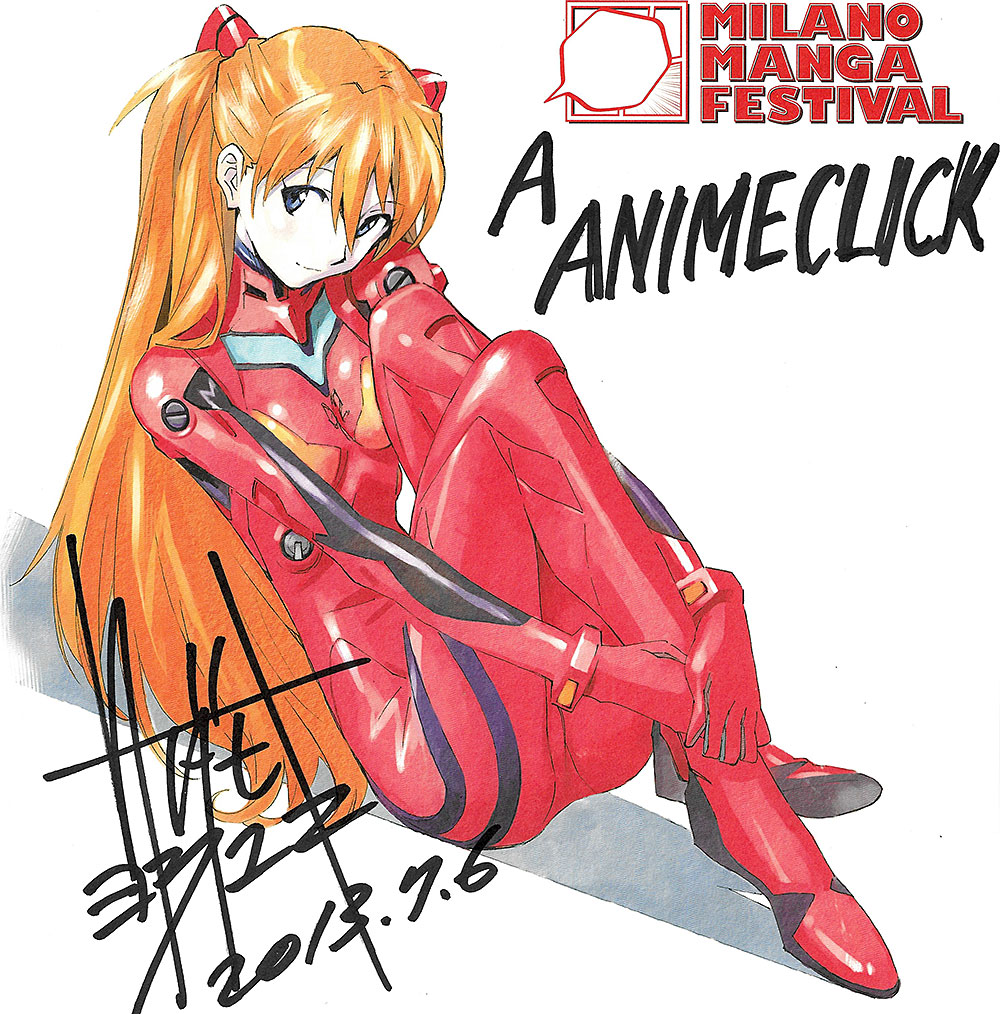 Dedica di Yoshiyuki Sadamoto ad AnimeClick.it in occasione dei Sadamoto Days Dedica di Yoshiyuki Sadamoto ad AnimeClick.it in occasione dei Sadamoto Days