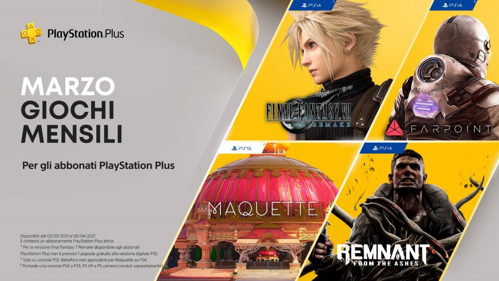 Sony ha annunciato i giochi gratuiti di PlayStation Plus di marzo 2021 Sony ha annunciato i giochi gratuiti di PlayStation Plus di marzo 2021