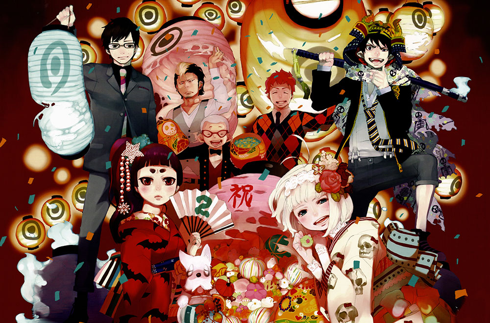 Illustrazione di Kazue Kato per un calendario dedicato alla serie, 2012