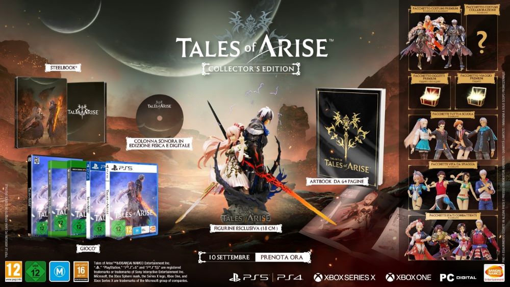 La Collector's Edition di Tales of Arise La Collector's Edition di Tales of Arise