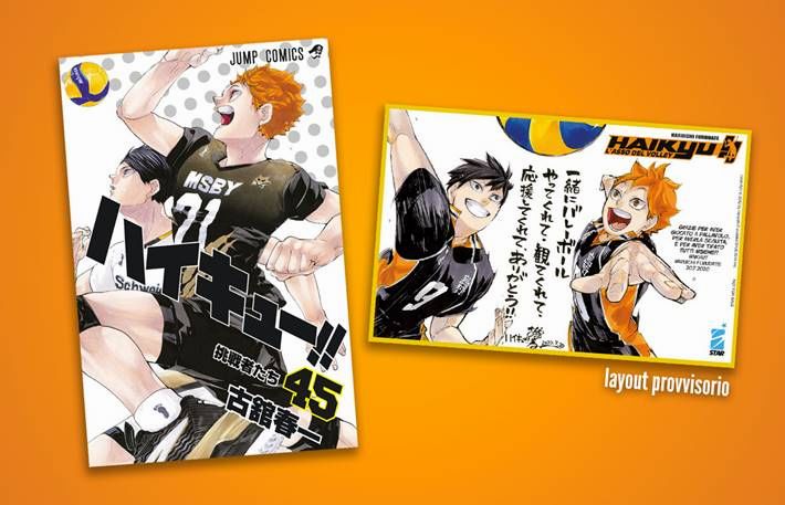 Star Comics: uno shikishi in regalo con l'ultimo volume di Haikyuu!!