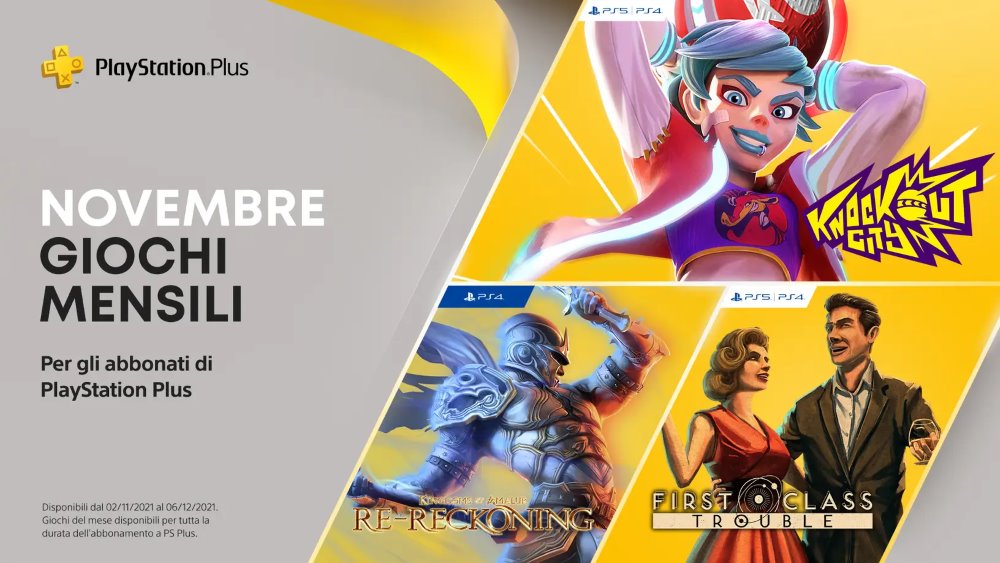 Ecco i giochi in regalo a novembre 2021 agli iscritti a PlayStation Plus Ecco i giochi in regalo a novembre 2021 agli iscritti a PlayStation Plus