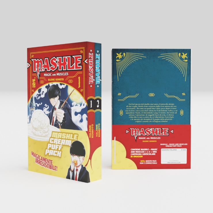Il Mashle Cream Puff Pack con i primi 2 volumi Il Mashle Cream Puff Pack con i primi 2 volumi