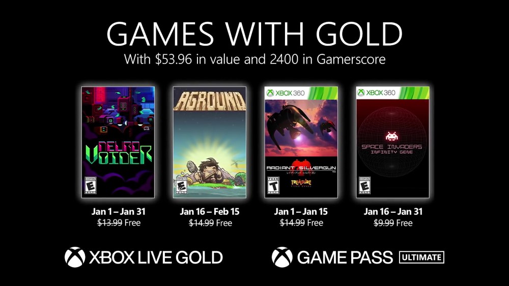 Annunciati i Games with Gold di gennaio 2022 Annunciati i Games with Gold di gennaio 2022