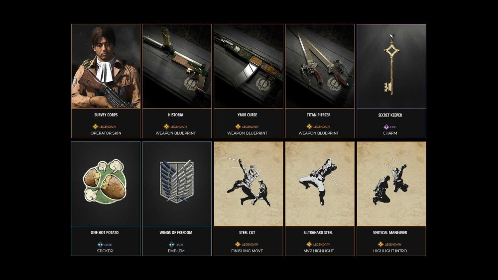 Il contenuto del bundle dedicato a L'Attacco dei Giganti Il contenuto del bundle dedicato a L'Attacco dei Giganti